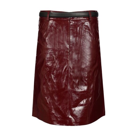 Self-Portrait Women Mini Skirt In Patent Leather Skirts